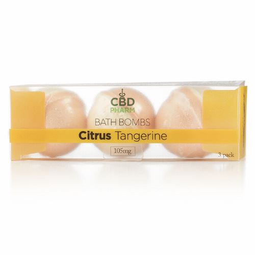 CBD Bath Bombs | 3 Pack | 105 mg | Citrus