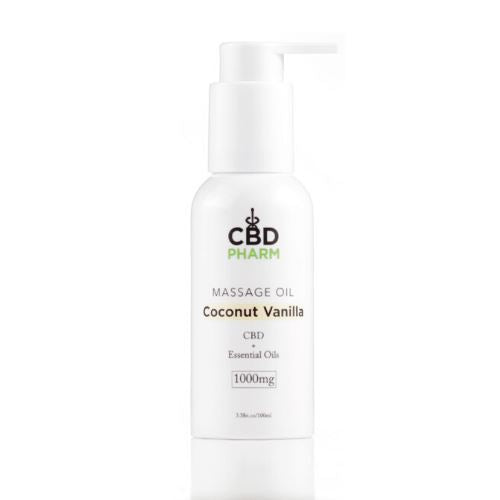 CBD Massage Oil | 1000 mg | 3.38 oz | Coconut Vanilla