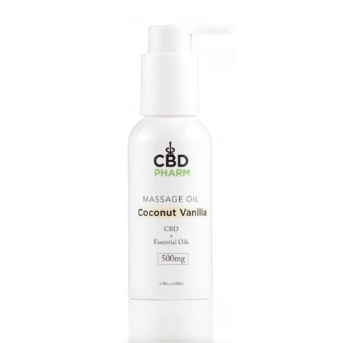 CBD Massage Oil | 500 mg | 3.38 oz | Coconut Vanilla