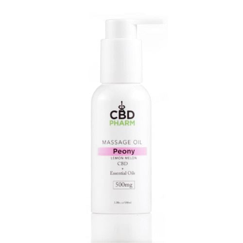 CBD Massage Oil | 500 mg | 3.38 oz | Peony Lemon Melon