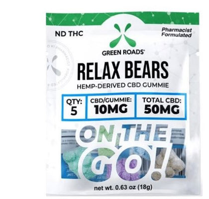 CBD Relax Bears | 10 mg/gummy | 50 mg/pack | CBD Isolate