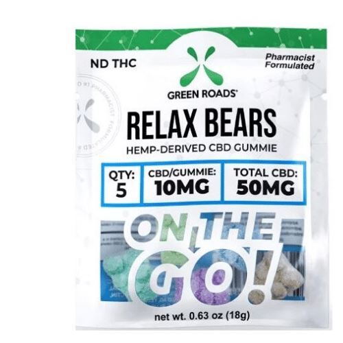 CBD Relax Bears | 10 mg/gummy | 50 mg/pack | CBD Isolate